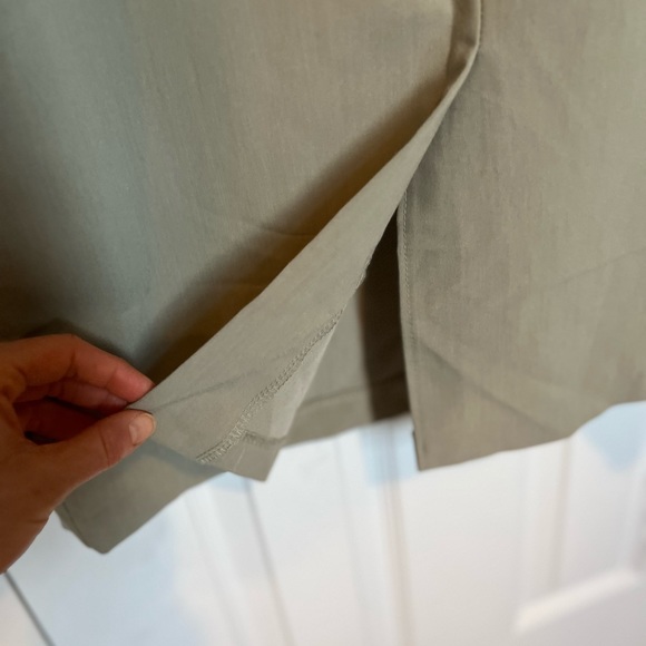 Contemporary Olive Clothing Apron Tunic Olive Green Sleeveless Dress One Size - Picture 11 of 12